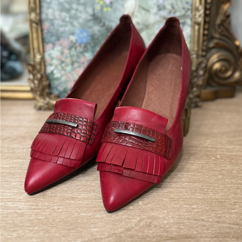 Hispanitas / Joy Is A CHOICE/ Leather Marla Pump Heels Red Size 41